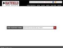 Tablet Screenshot of hatfieldrealestate.net